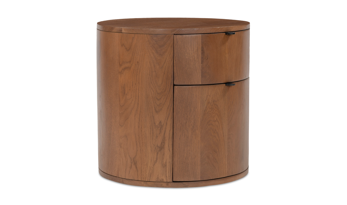 Theo Two Drawer Nightstand Brown by Moe's Home at Eve Furniture