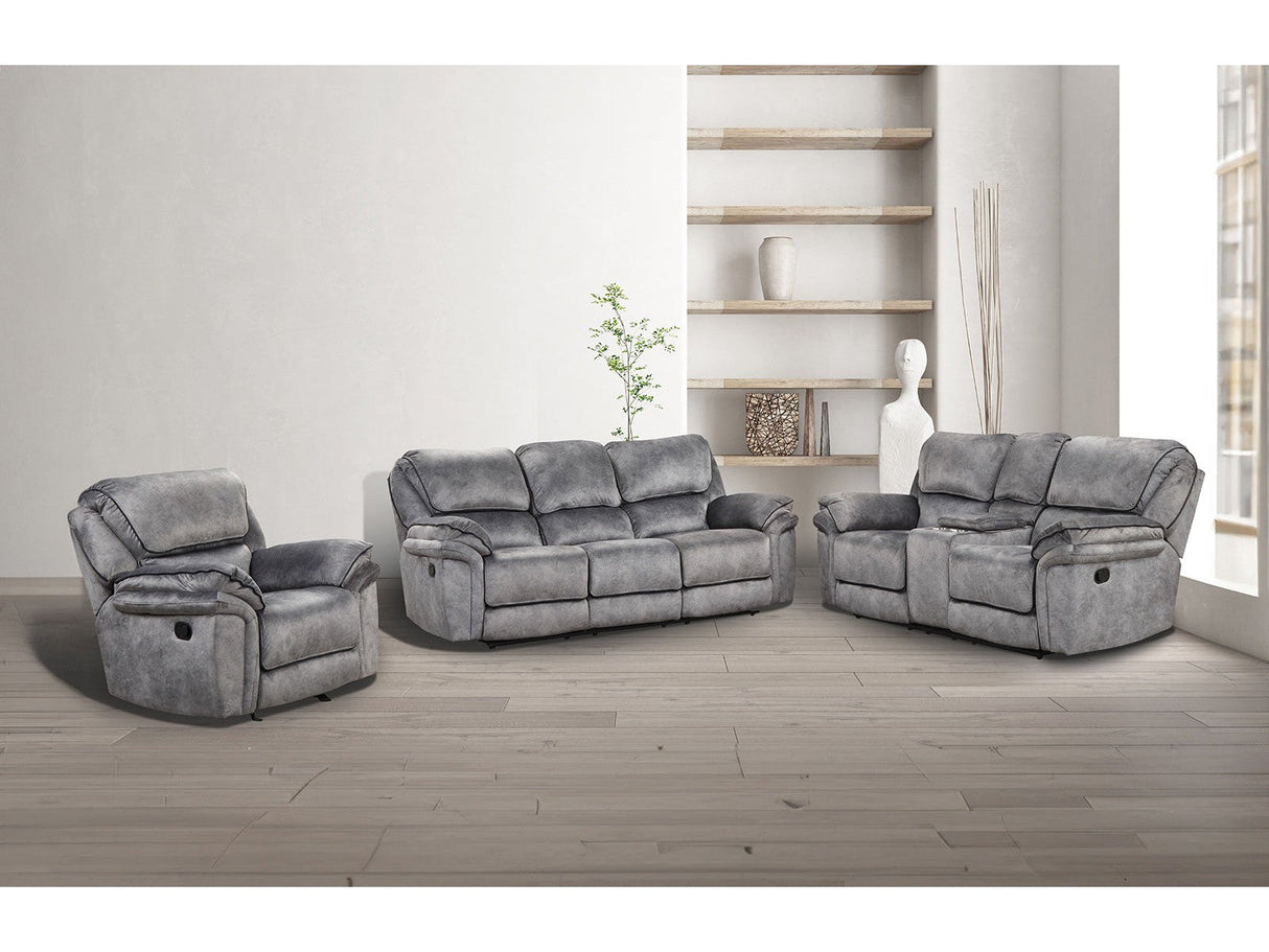 Theola Gray Sofa & Loveseat & Chair by Furniture of America at Eve Furniture