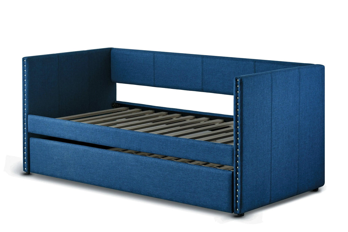 Therese Blue Daybed with Trundle by Homelegance at Eve Furniture