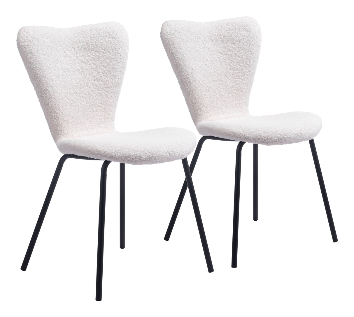 Thibideaux Ivory Dining Chair (Set of 2) by Zuomod at Eve Furniture