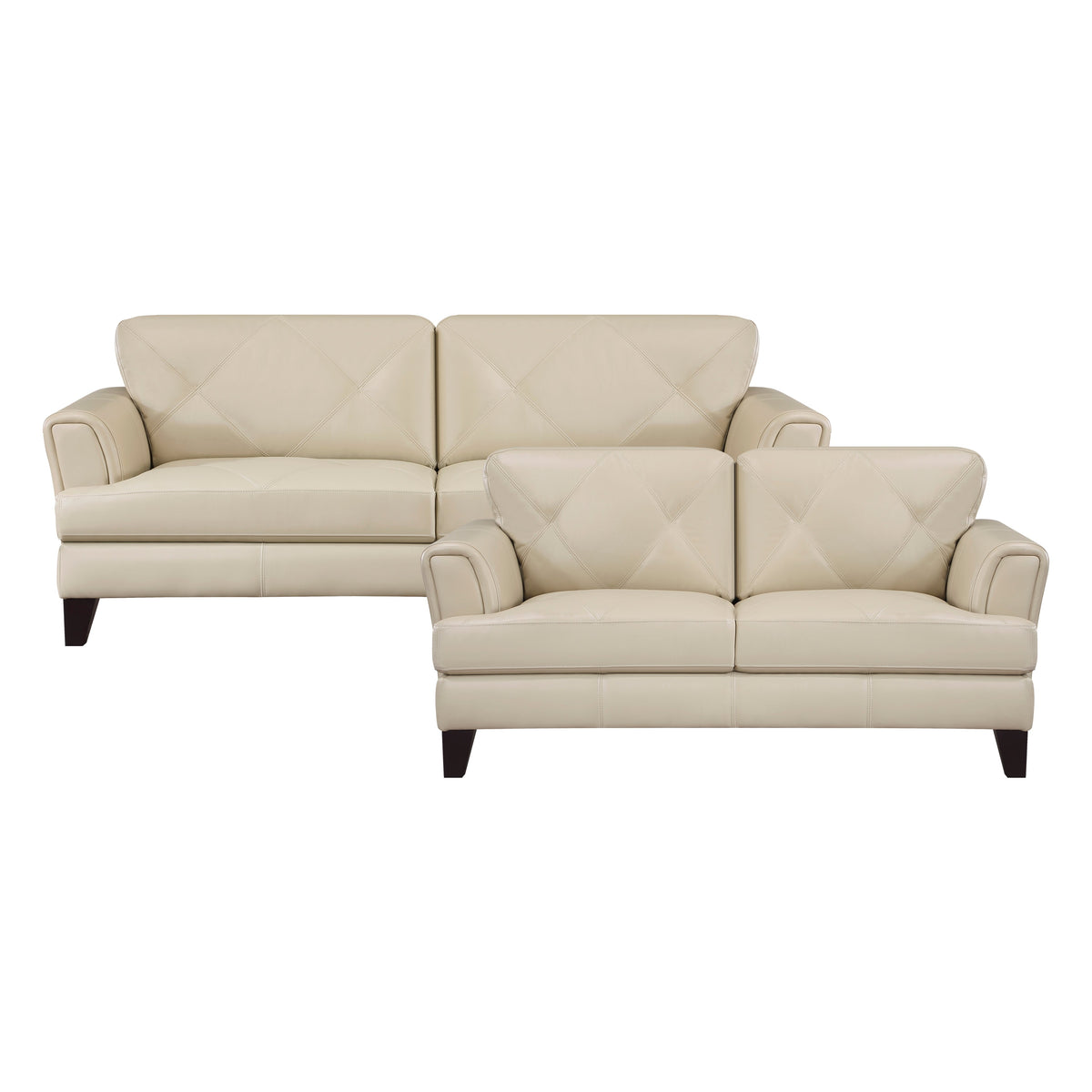 Thierry Cream 2-Piece Living Room Set by Homelegance at Eve Furniture