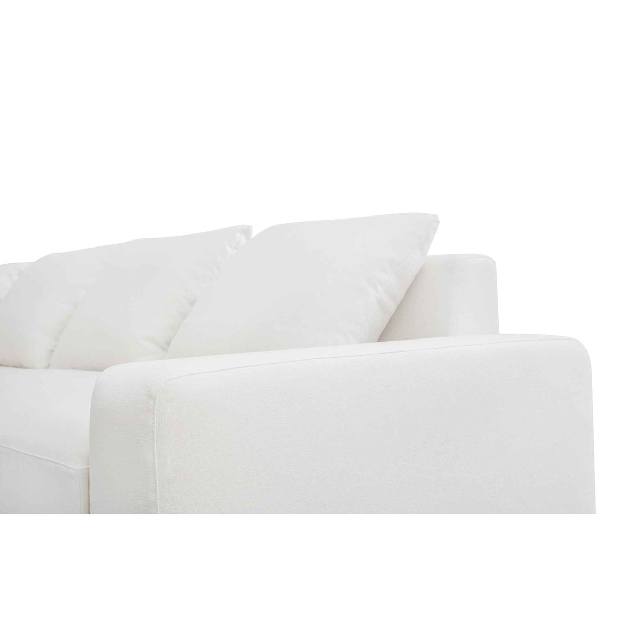 Thomas Ivory Left Sectional by Moe's Home at Eve Furniture