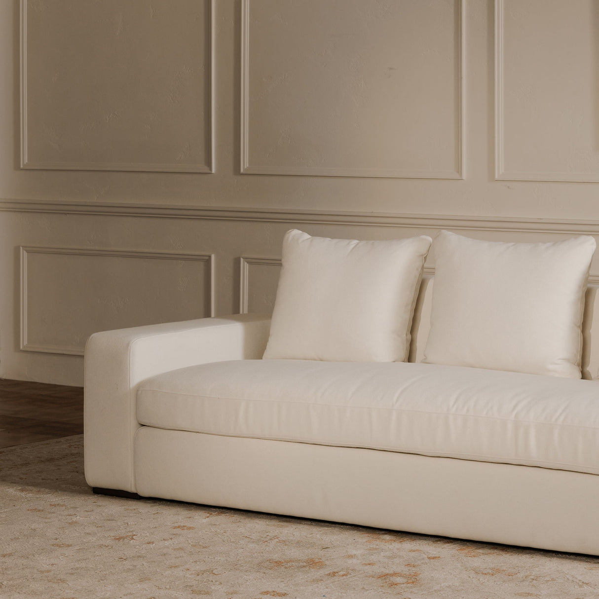 Thomas Ivory Sofa by Moe's Home at Eve Furniture