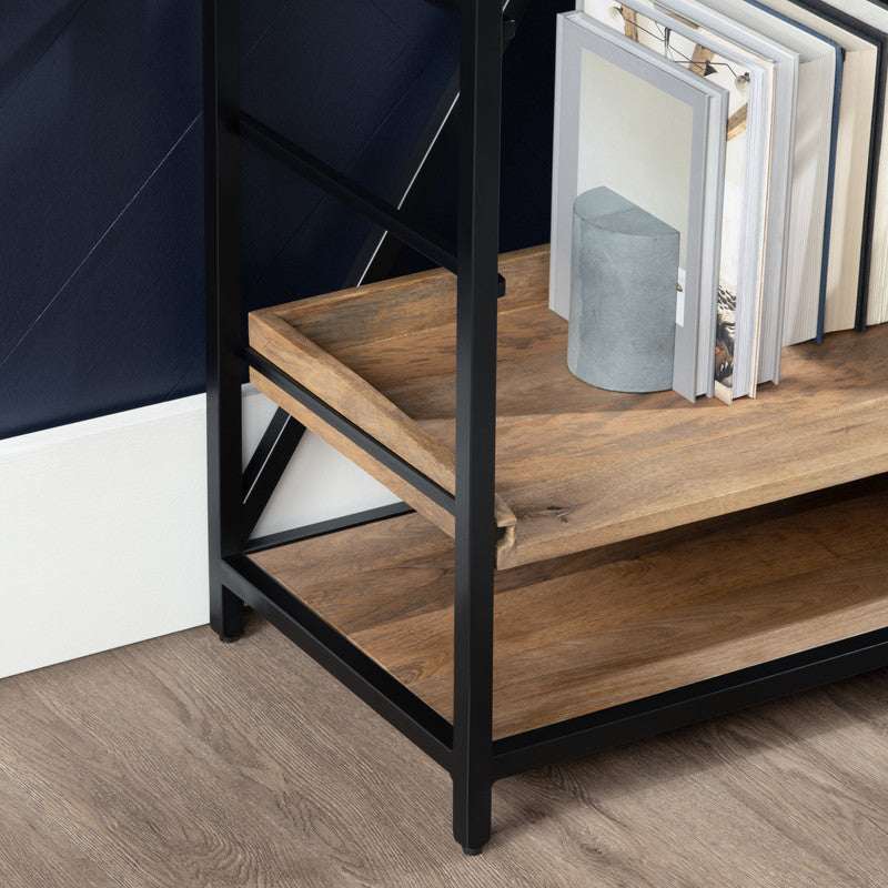 Thomas Road Brown/Black Double Etagere by Crestview at Eve Furniture