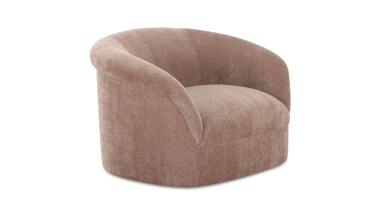 Thora Lounge Chair Blush by Moe's Home at Eve Furniture