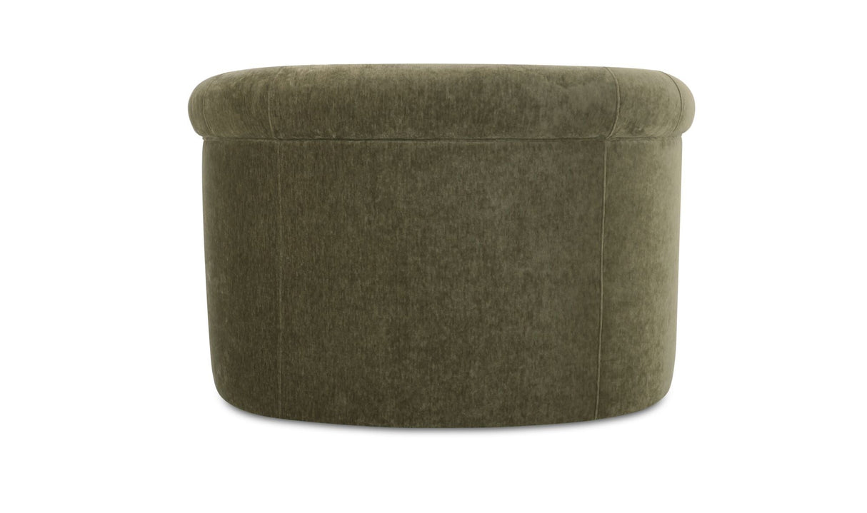 Thora Lounge Chair Dark Green by Moe's Home at Eve Furniture