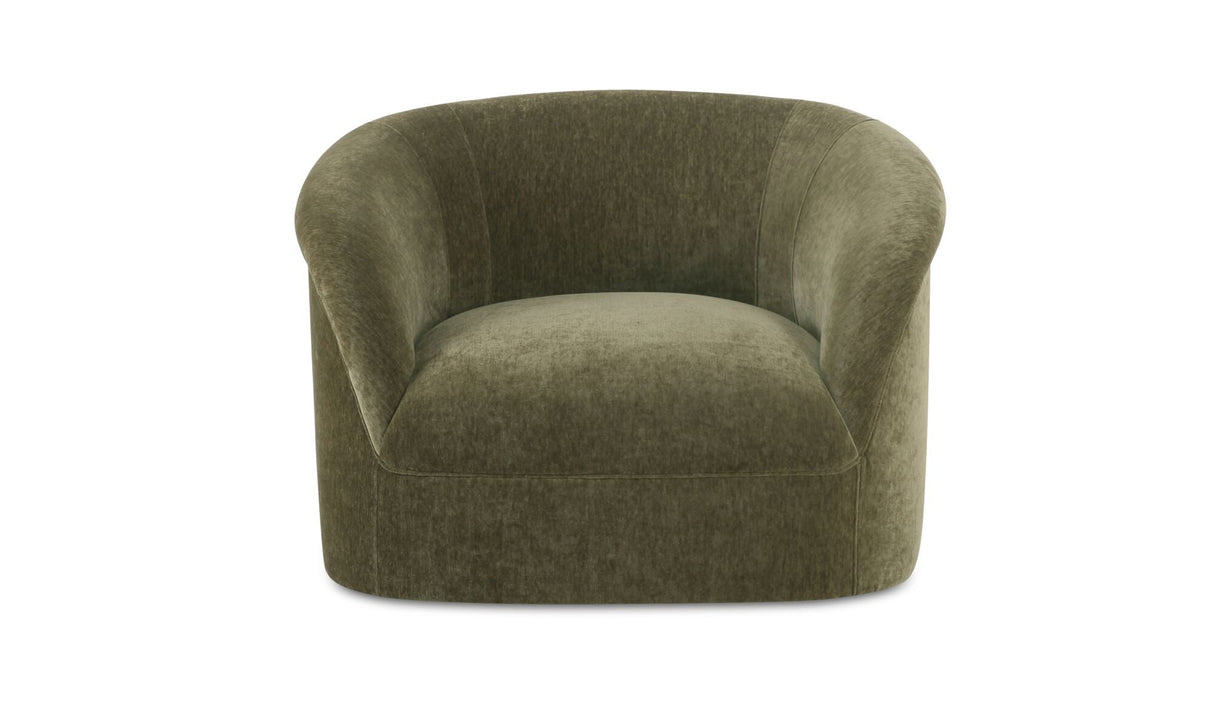 Thora Lounge Chair Dark Green by Moe's Home at Eve Furniture