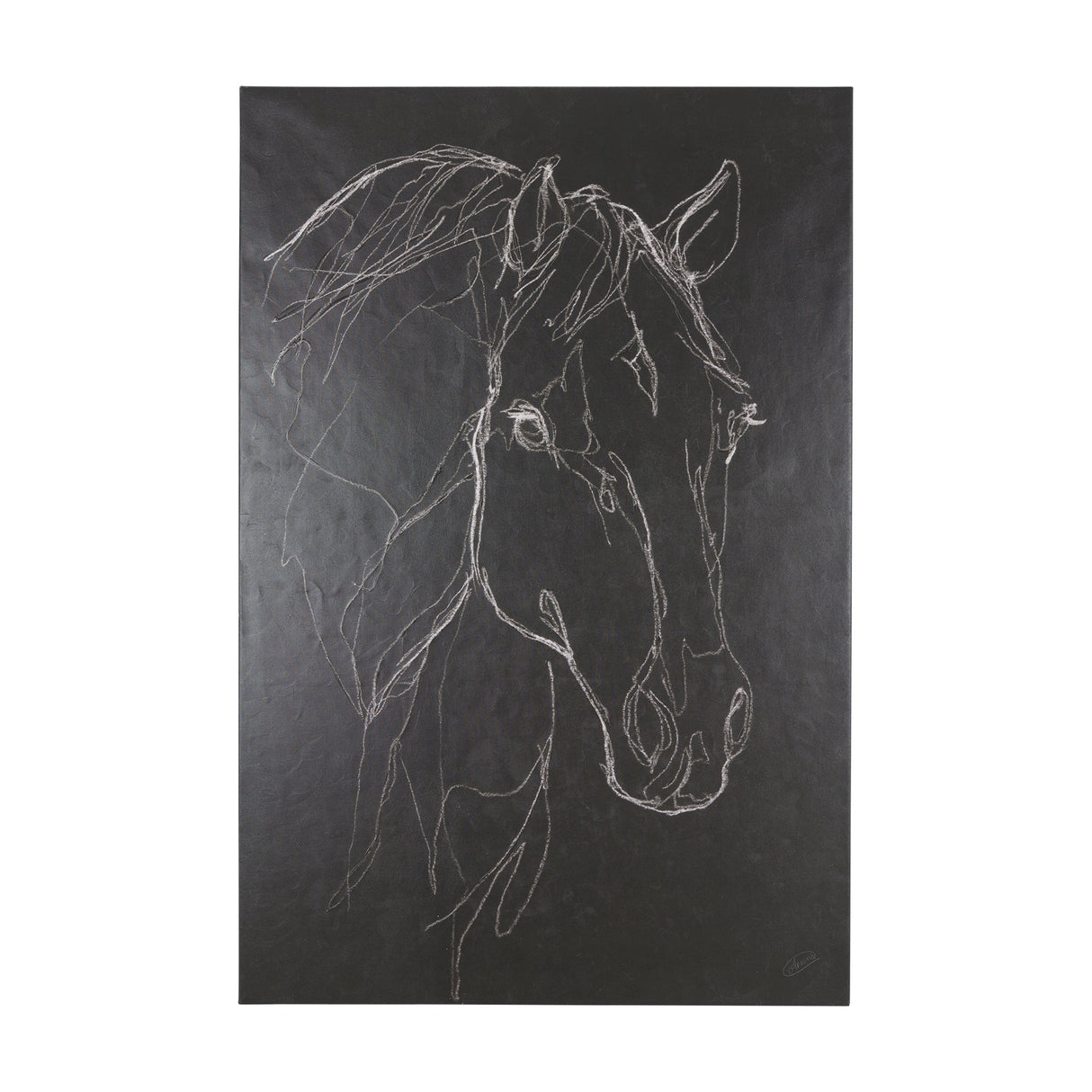 Thoroughbred Dark III by Mercana Studio a Hand Embellished Textured Canvas by Mercana at Eve Furniture