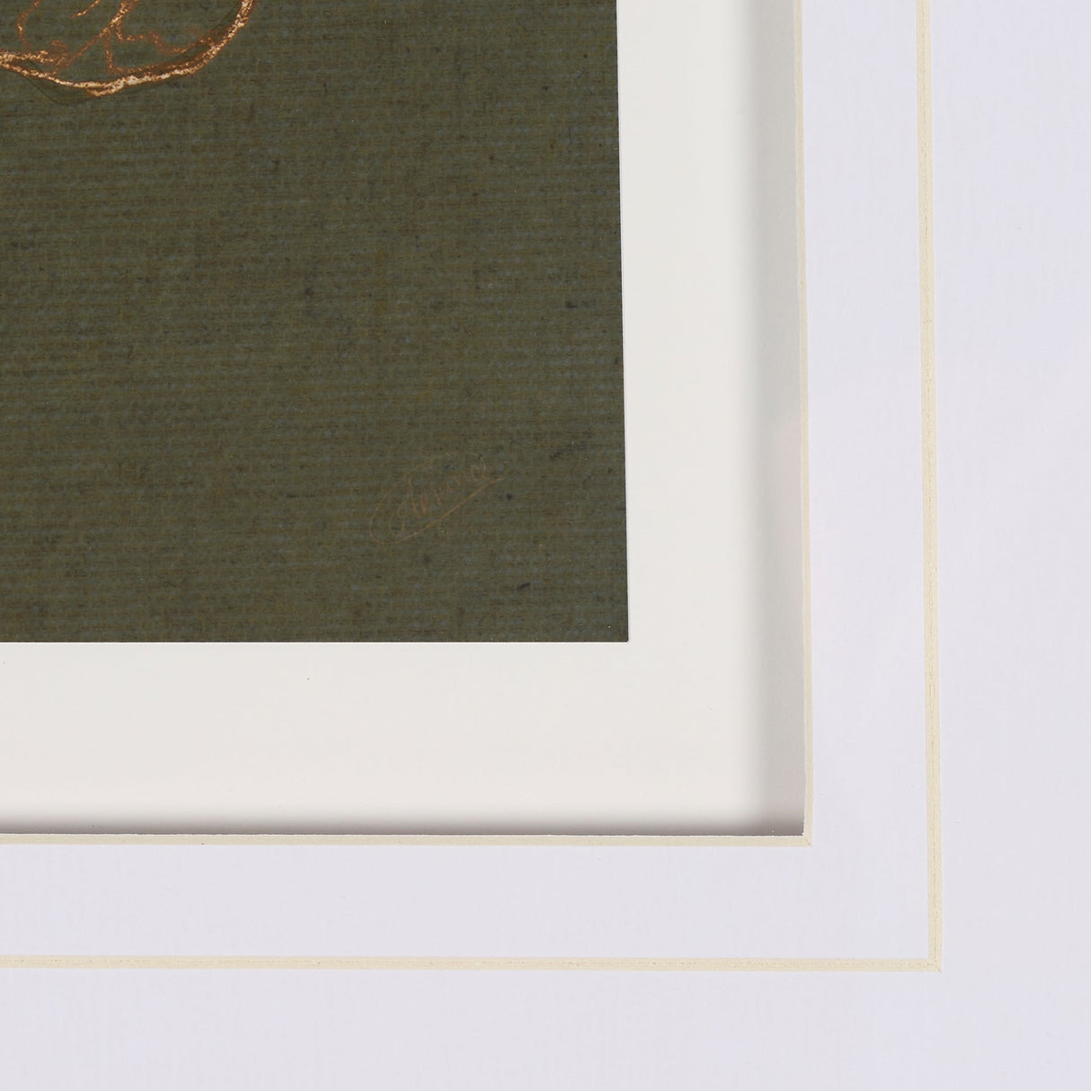 Thoroughbred III Olive by Mercana Studio Hand Embellished Framed Art Print Matted under Glass by Mercana at Eve Furniture