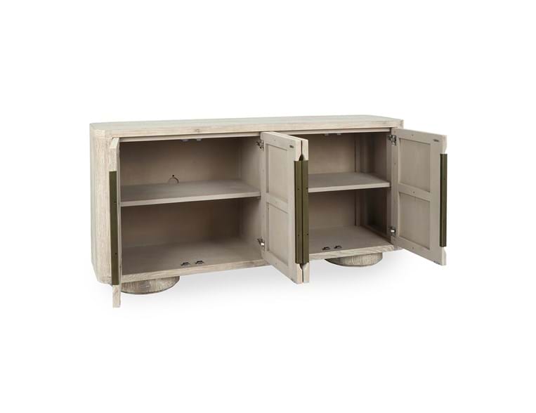 Tiber Whitewashed Buffet by Classic Home at Eve Furniture