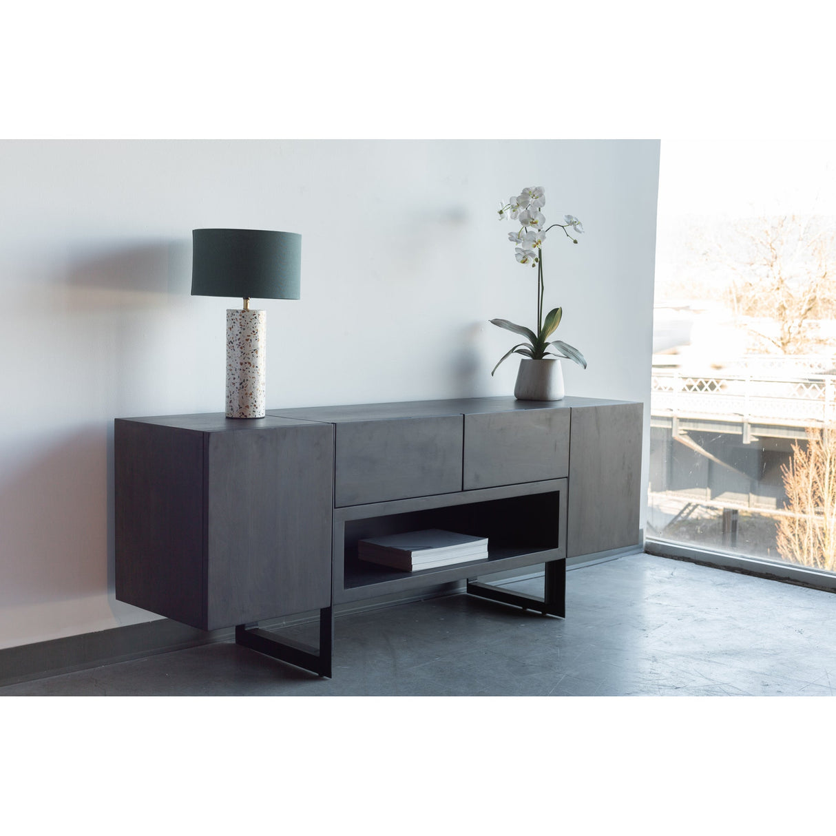 Tiburon Natural Media Cabinet by Moe's Home at Eve Furniture