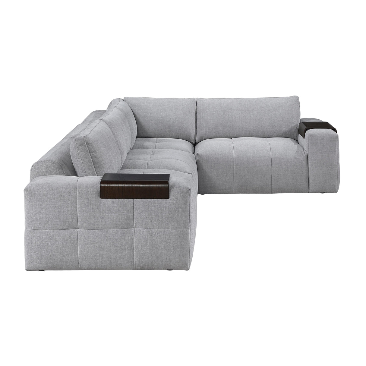 Tidal Gray 4-Piece Modular Sectional by Homelegance at Eve Furniture