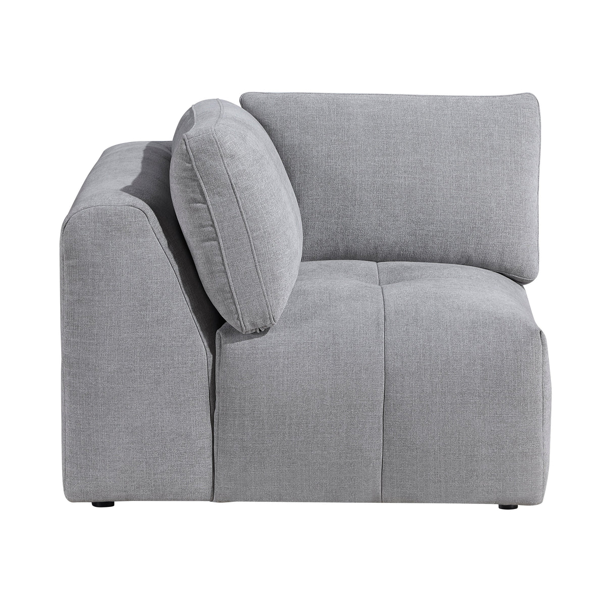 Tidal Gray 5-Piece Modular Sectional with Ottoman by Homelegance at Eve Furniture