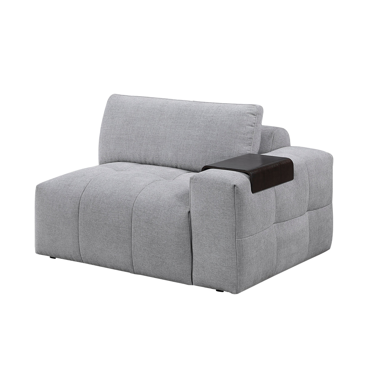 Tidal Gray 6-Piece Modular Sectional with Two Ottomans by Homelegance at Eve Furniture