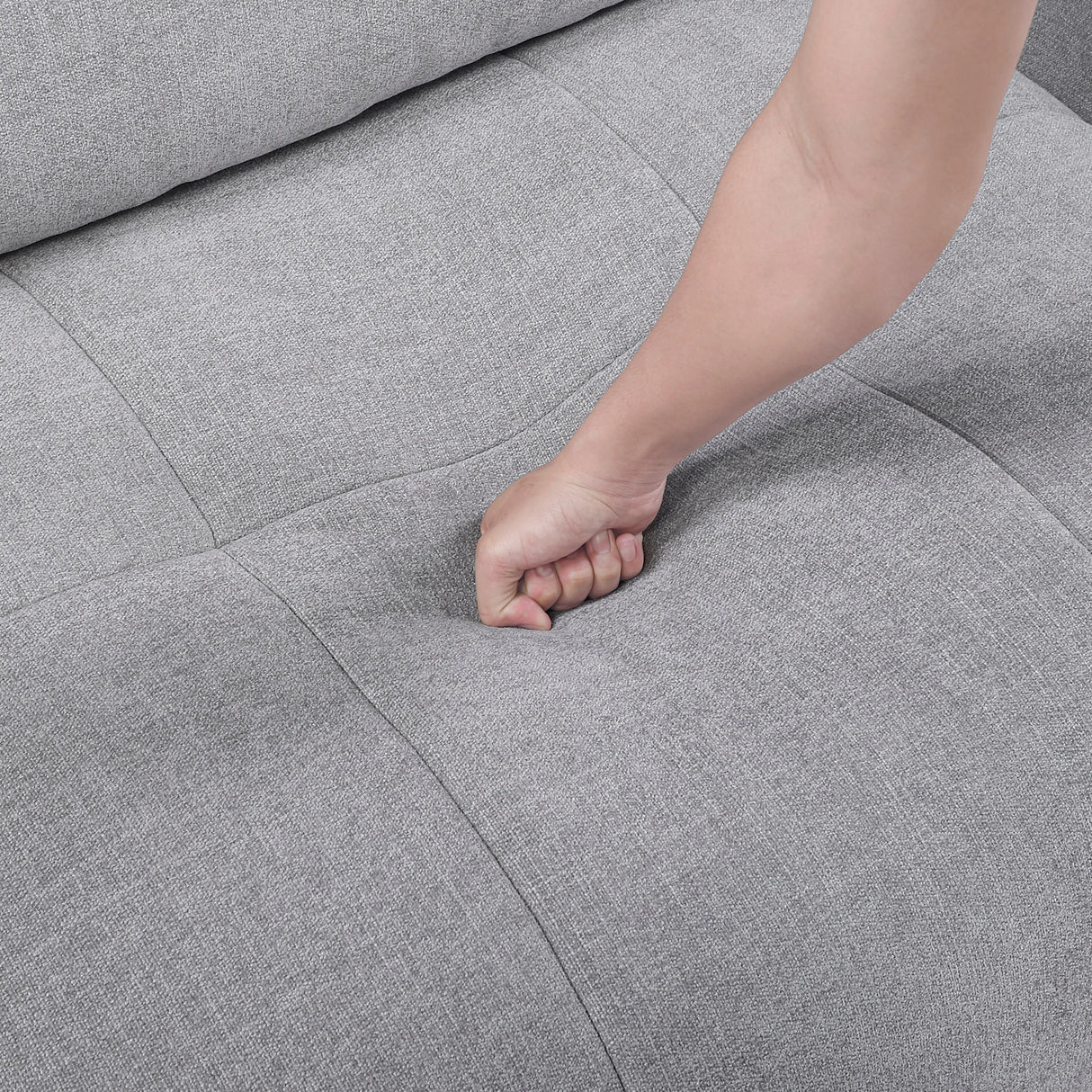 Tidal Gray 5-Piece Modular Sectional with Ottoman by Homelegance at Eve Furniture