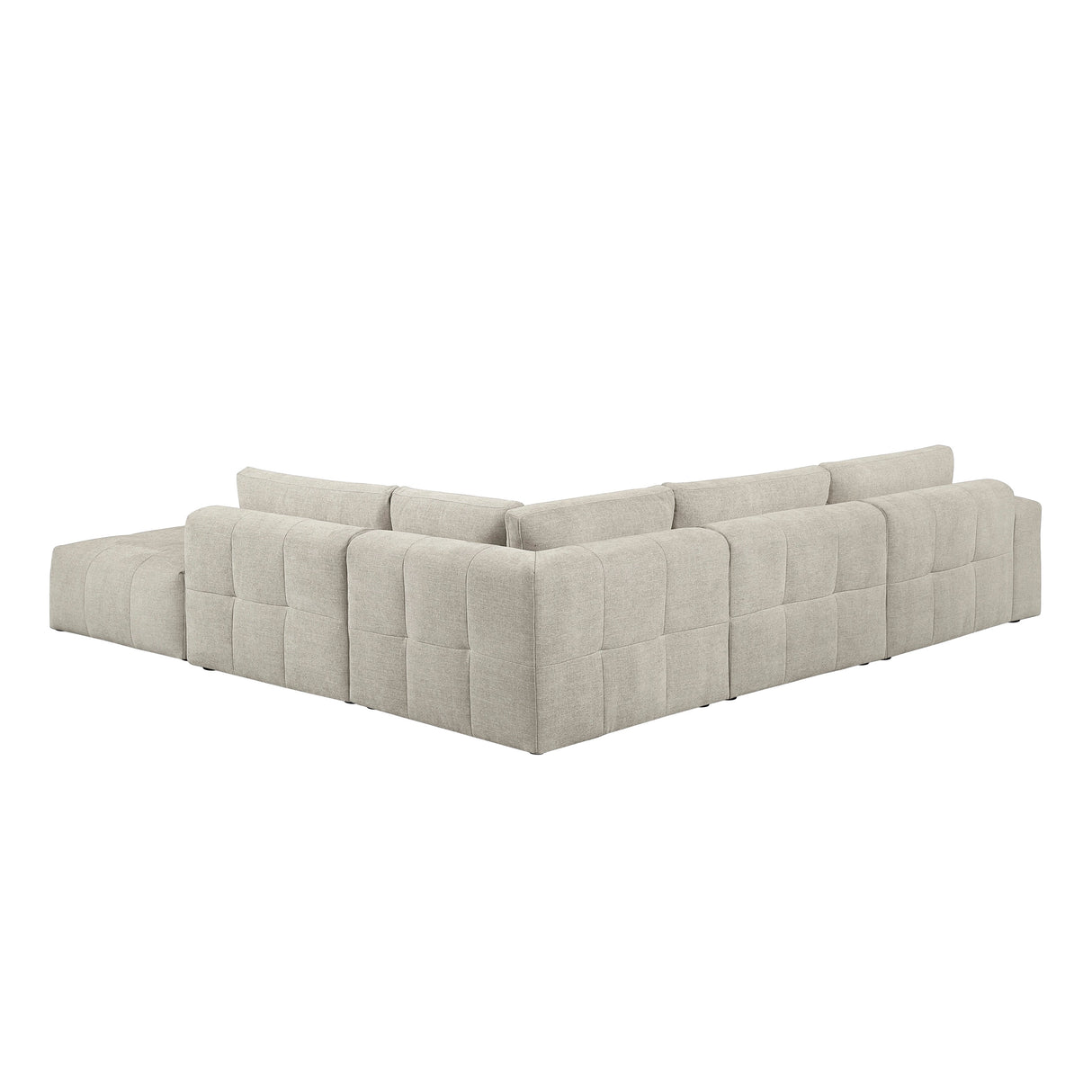 Tidal Taupe 5-Piece Modular Sectional with Ottoman by Homelegance at Eve Furniture
