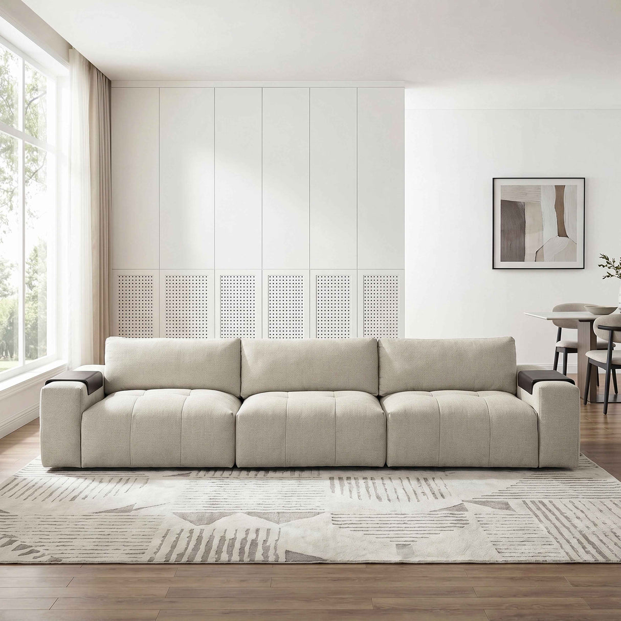 Tidal Taupe Modular Loveseat by Homelegance at Eve Furniture