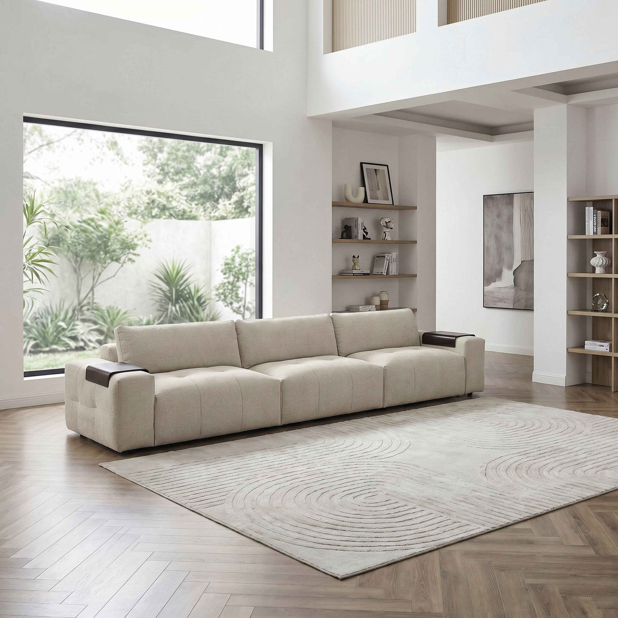 Tidal Taupe Modular Loveseat by Homelegance at Eve Furniture