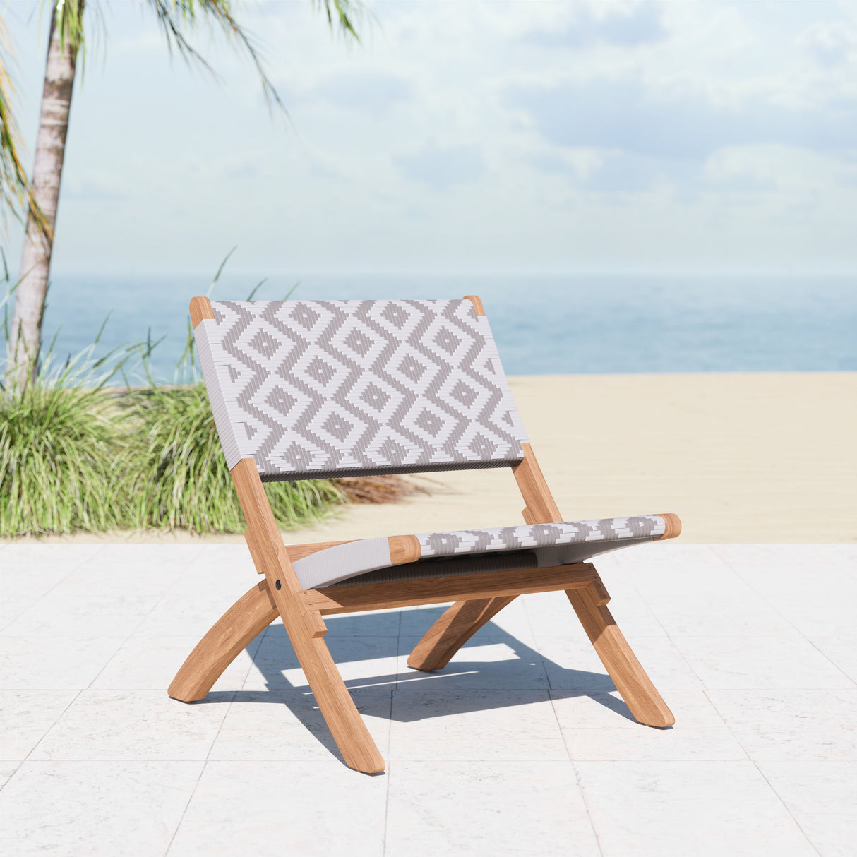 Tide Multicolor Outdoor Lounge Chair by Zuomod at Eve Furniture