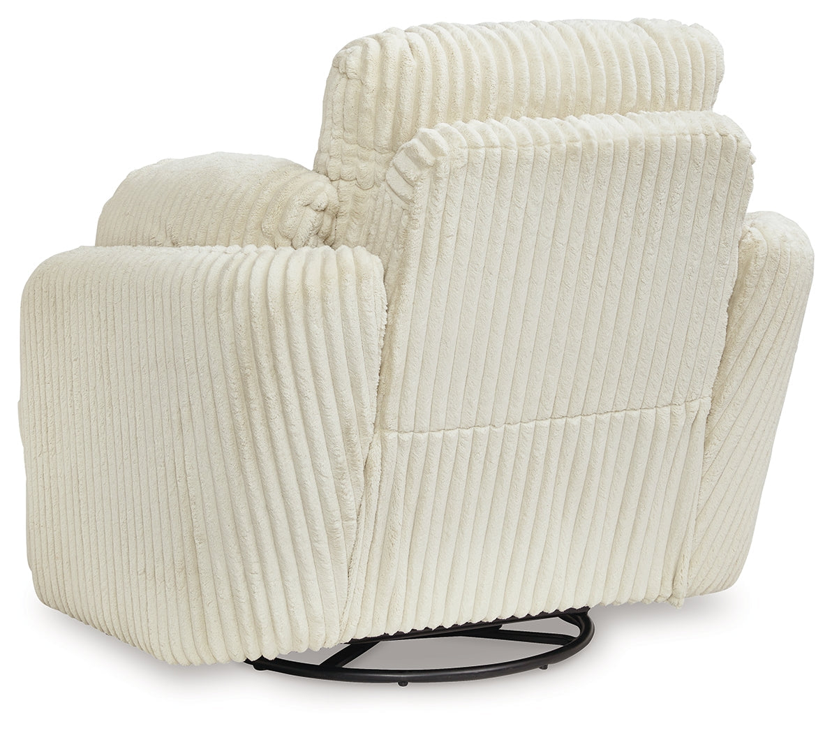 Tie-Breaker Ivory Swivel Glider Recliner by Ashley at Eve Furniture
