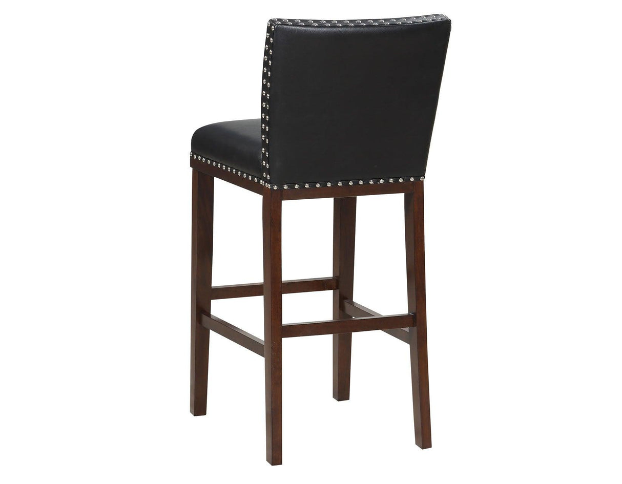 Tiffany 30″ Bar Stool, Black, Set of 2 by Steve Silver at Eve Furniture