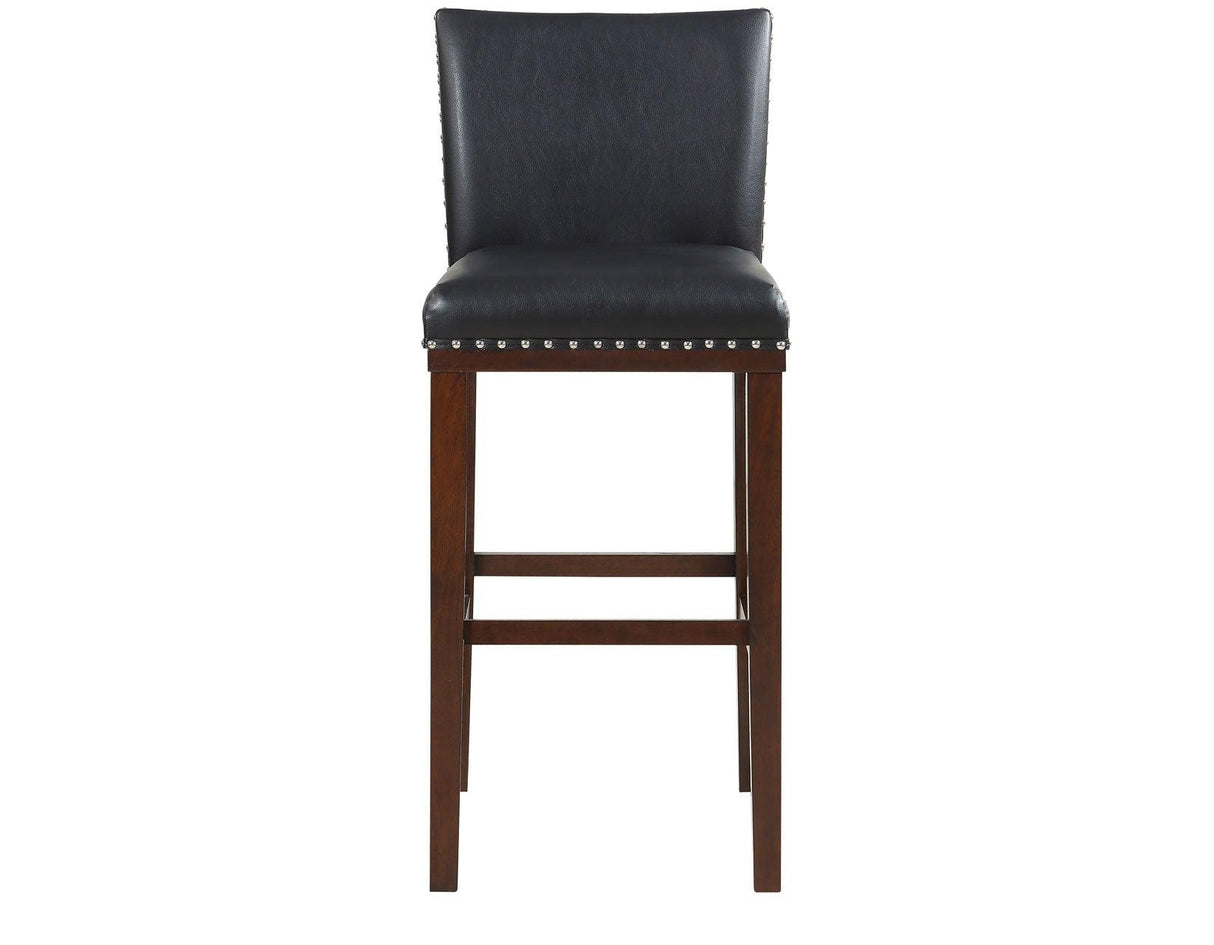 Tiffany 30″ Bar Stool, Black, Set of 2 by Steve Silver at Eve Furniture
