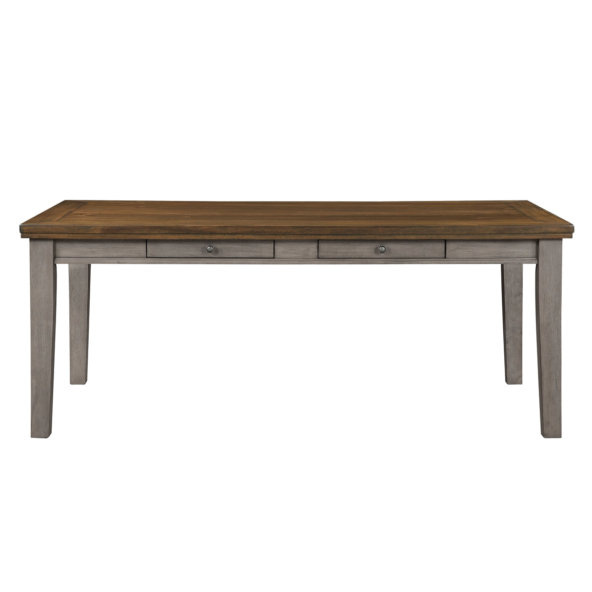 Tigard Cherry/Gray Dining Table by Homelegance at Eve Furniture