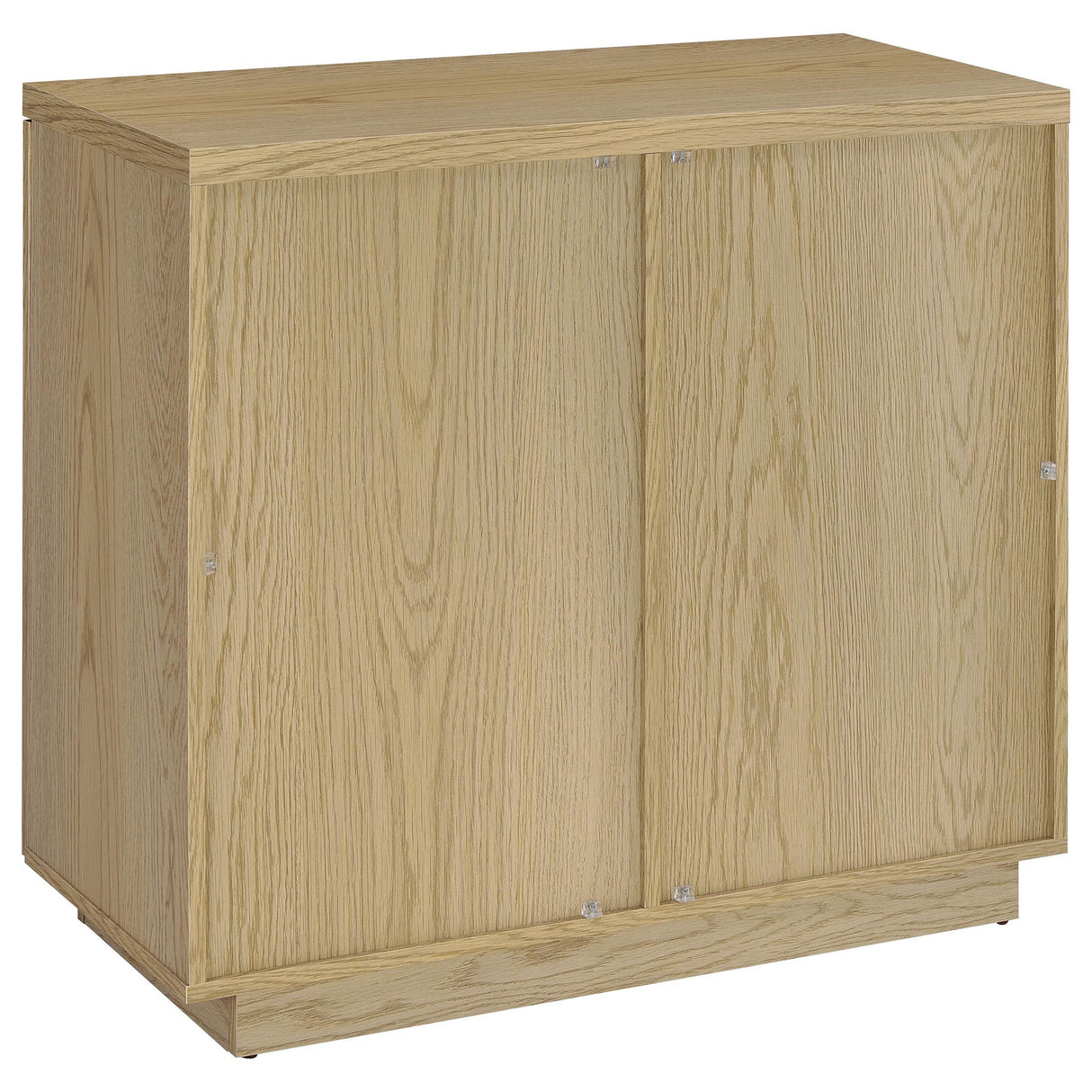 Tilbury Light Oak 2-Door Glass Front Accent Display Cabinet by Coaster at Eve Furniture