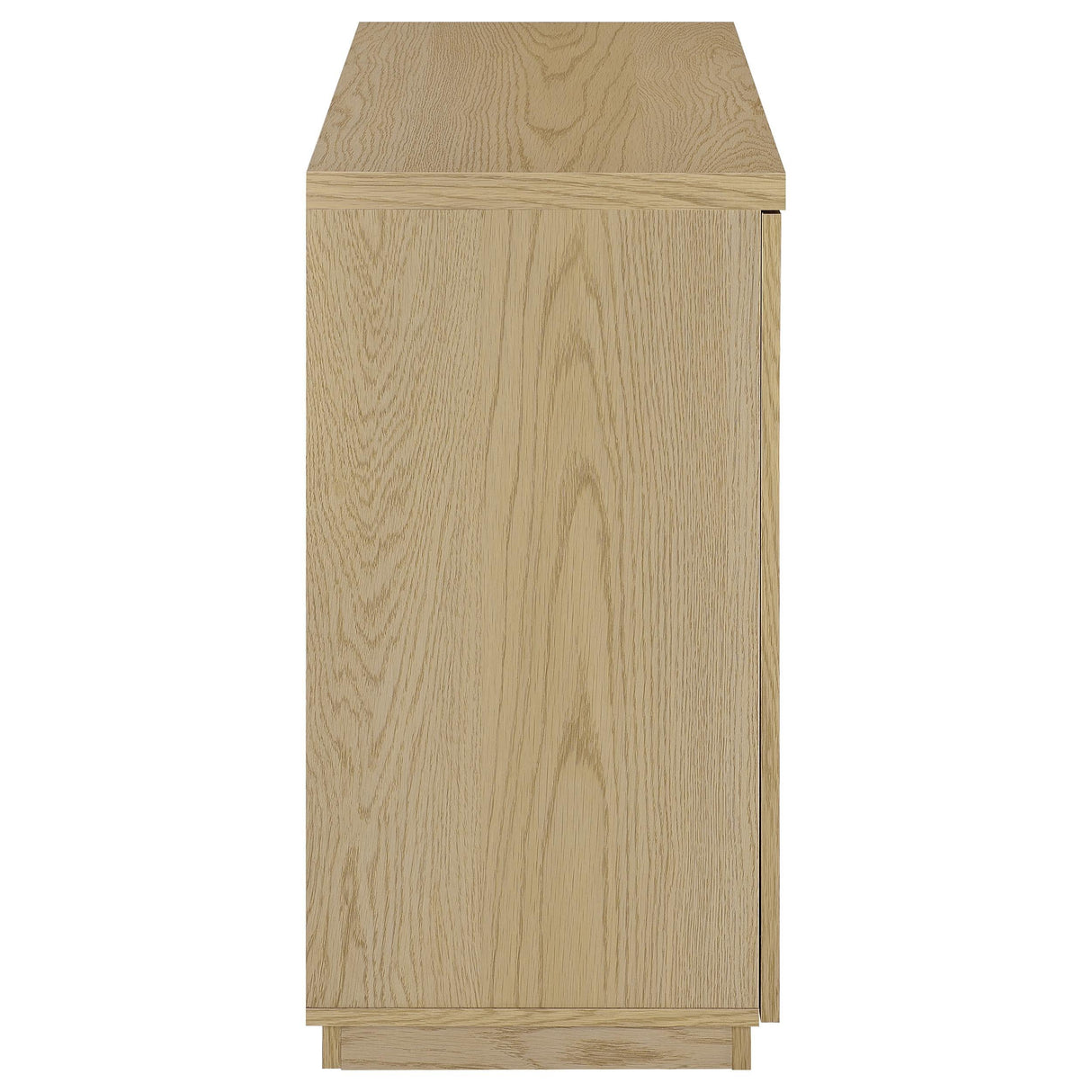 Tilbury Light Oak 2-Door Glass Front Accent Display Cabinet by Coaster at Eve Furniture