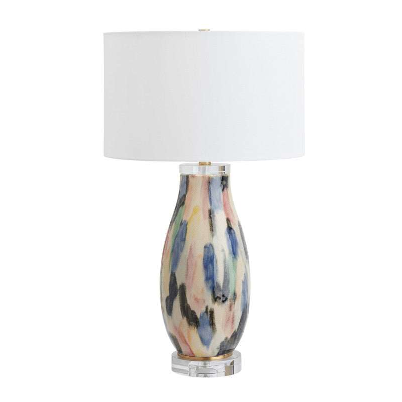 Tillery Multi/Gold Table Lamp by Crestview at Eve Furniture
