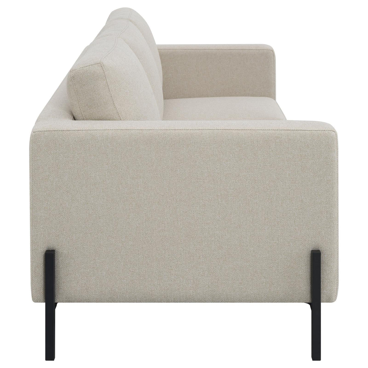 Tilly Oatmeal Upholstered Track Arms Living Room Set by Coaster at Eve Furniture