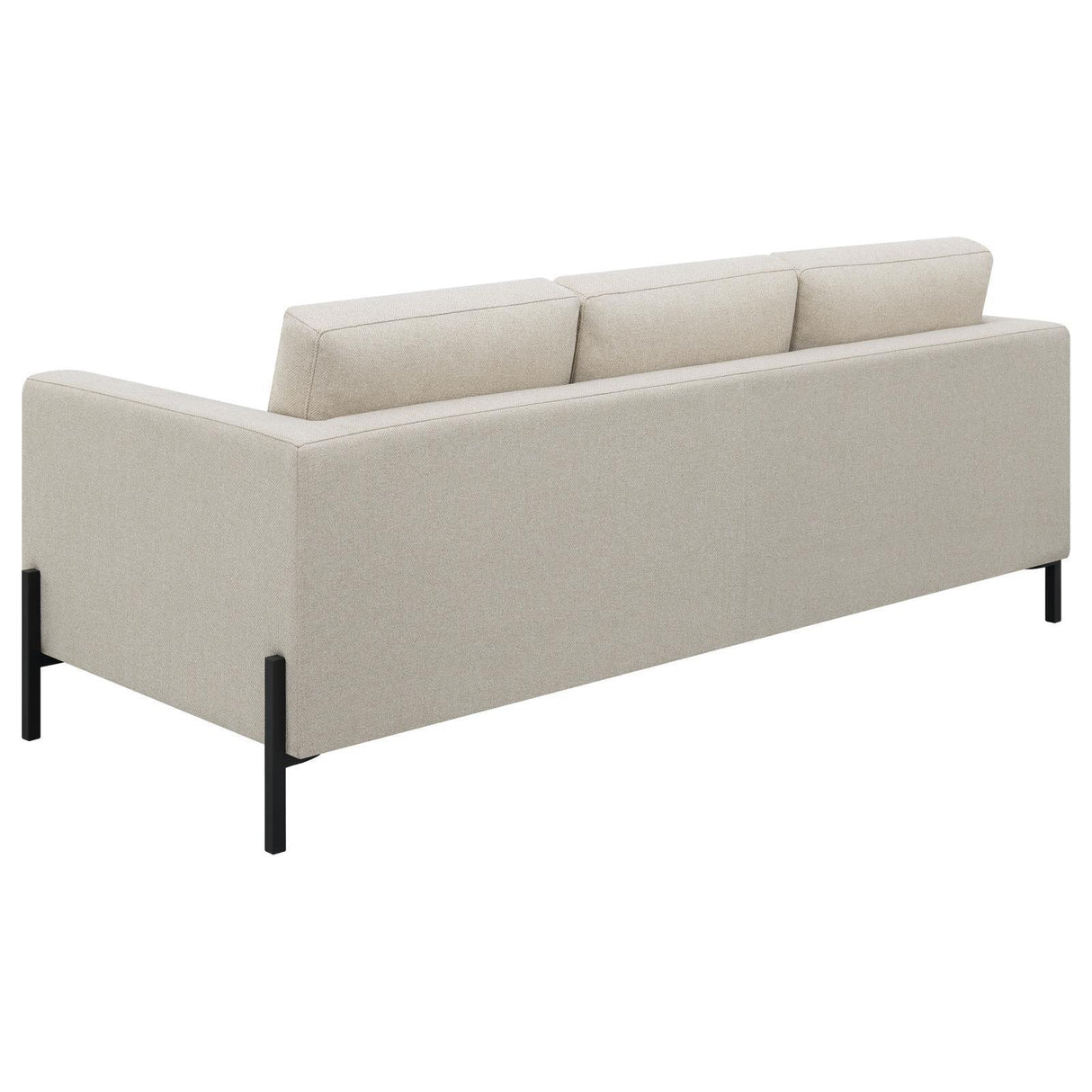 Tilly Oatmeal Upholstered Track Arms Sofa by Coaster at Eve Furniture