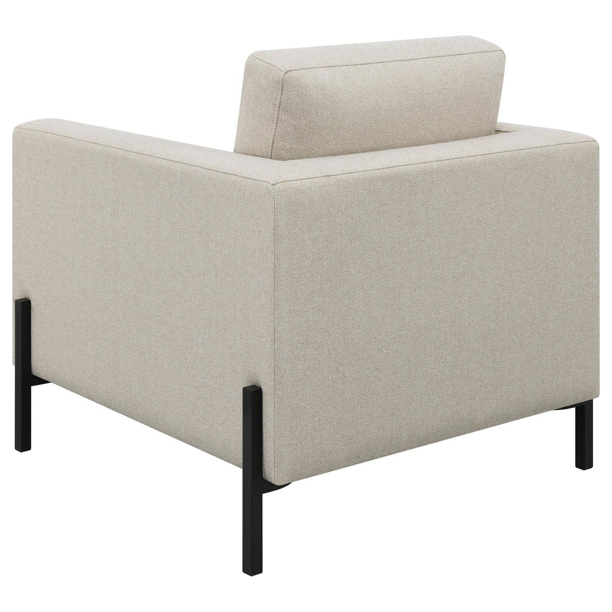 Tilly Upholstered Track Arms Chair Oatmeal by Coaster at Eve Furniture