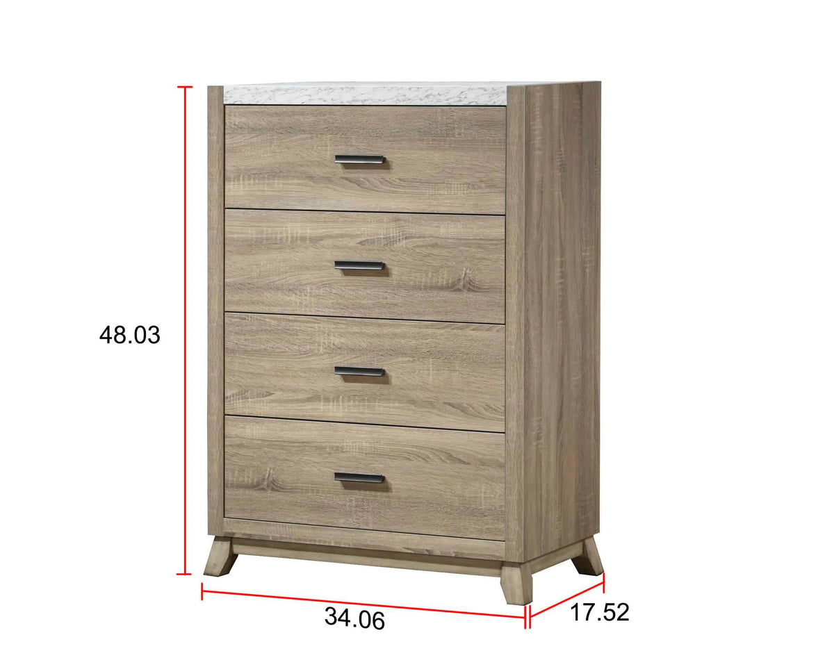 Tilston Natural Panel Bedroom Set by Crown Mark at Eve Furniture