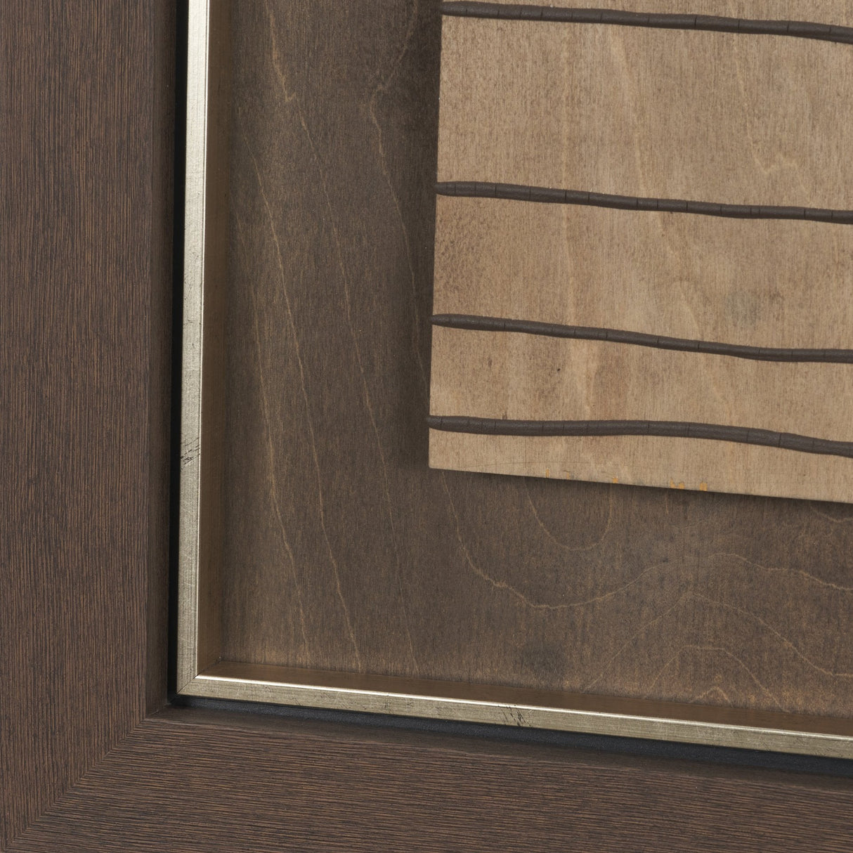 Timber Mosaic II by Mercana Studio Handmade Original Framed Artwork Matted by Mercana at Eve Furniture
