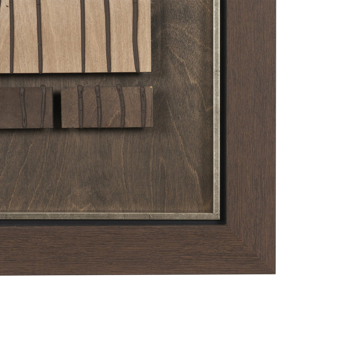 Timber Mosaic III by Mercana Studio Handmade Original Framed Artwork Matted by Mercana at Eve Furniture