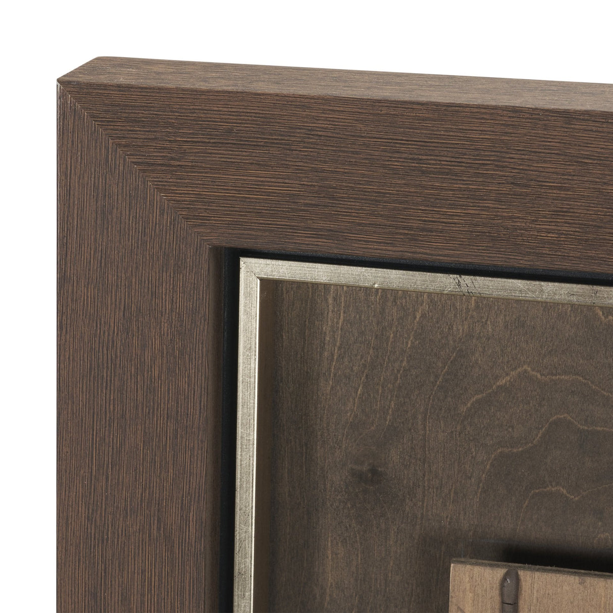 Timber Mosaic IV by Mercana Studio Handmade Original Framed Artwork Matted by Mercana at Eve Furniture