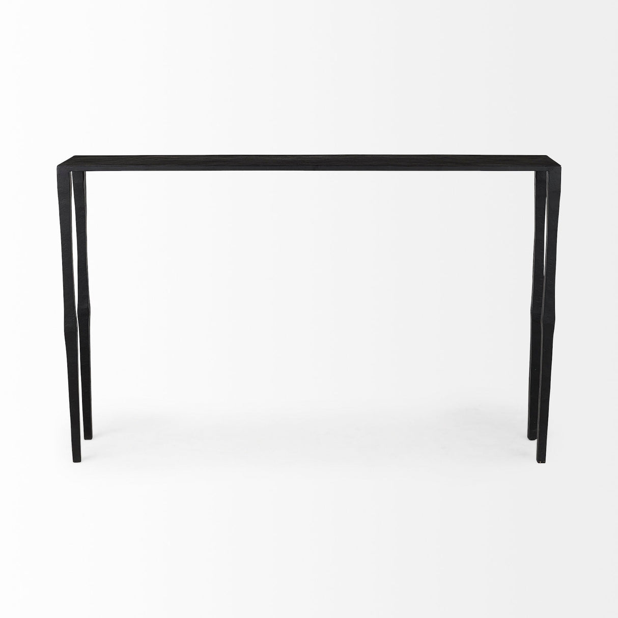 Timothy Ebony Black Iron Console Table by Mercana at Eve Furniture