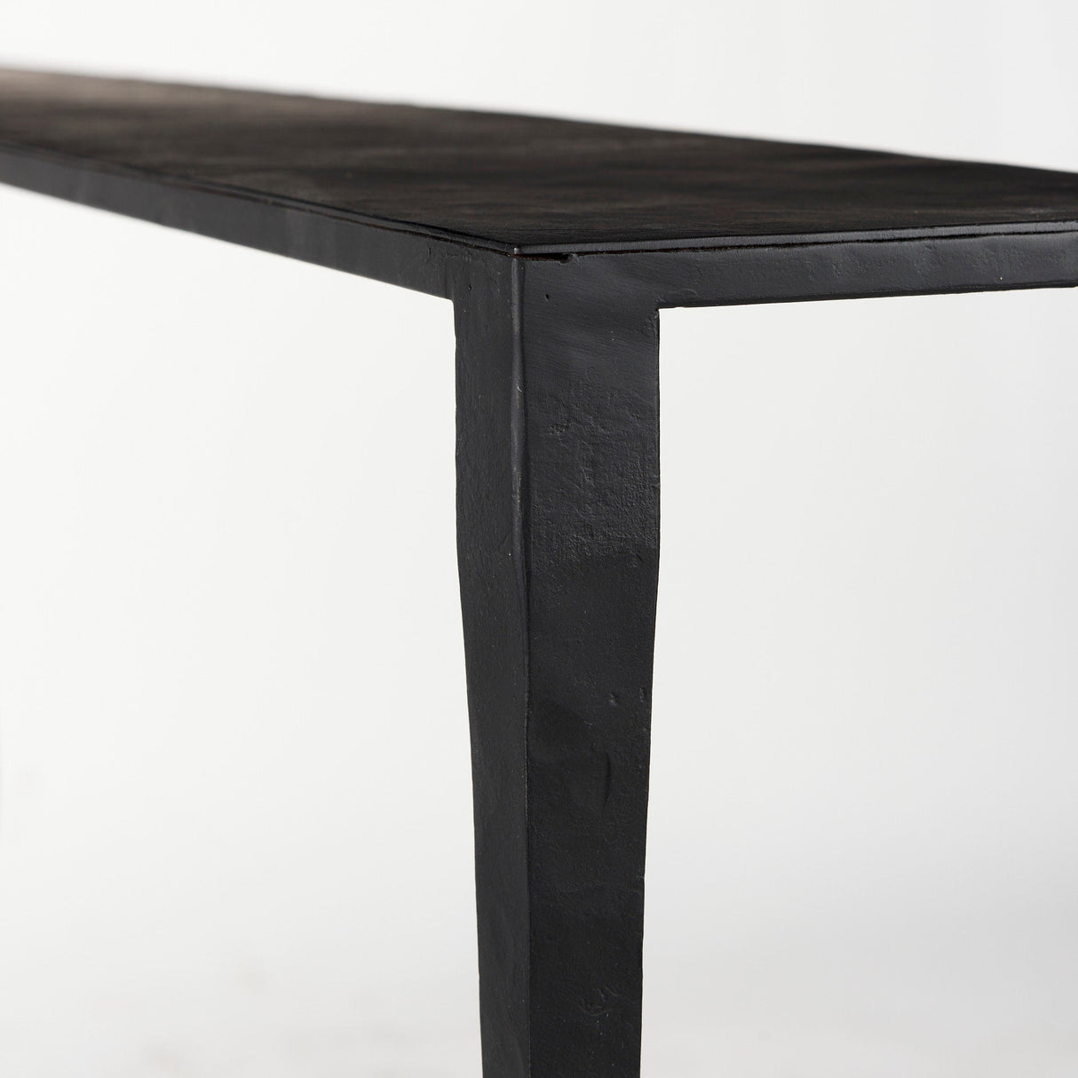 Timothy Ebony Black Iron Console Table by Mercana at Eve Furniture