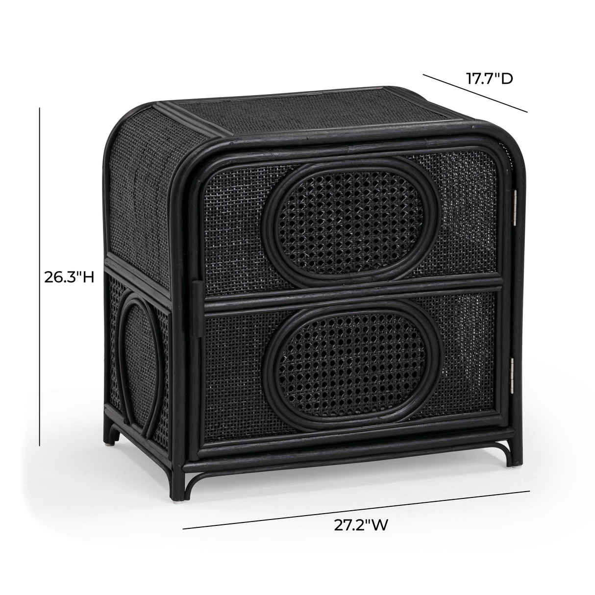 Tina Rattan Nightstand by TOV Furniture at Eve Furniture