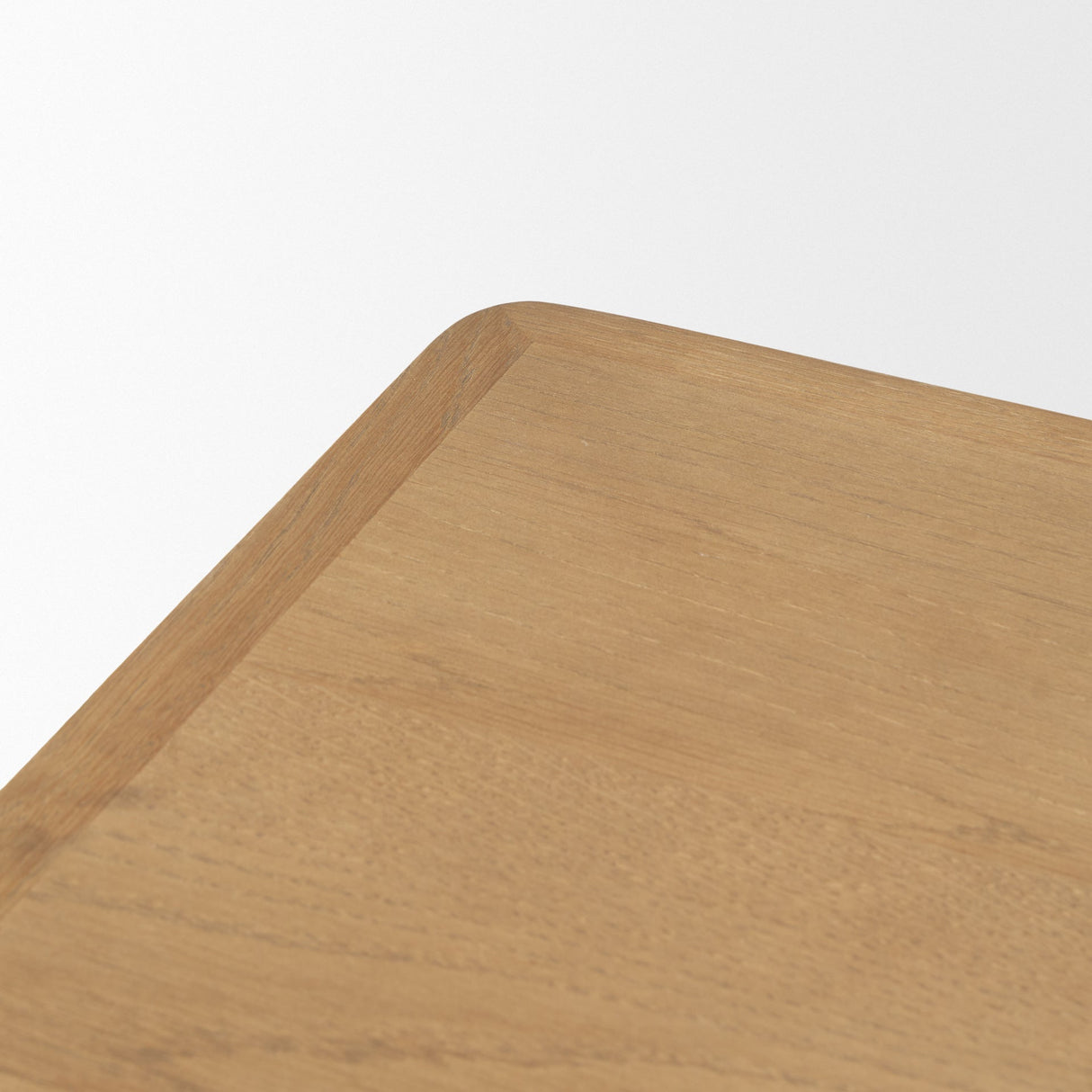 Tino Light Brown Oak Wood w/ 4 Drawers Desk by Mercana at Eve Furniture