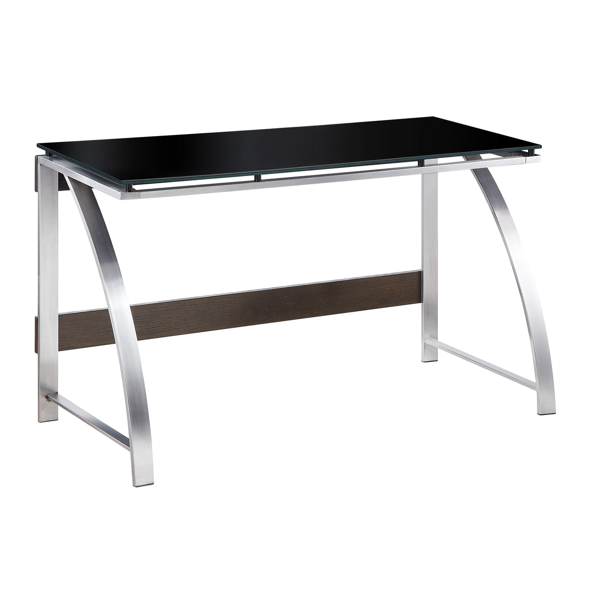 Tioga Espresso/Chrome Writing Desk by Homelegance at Eve Furniture