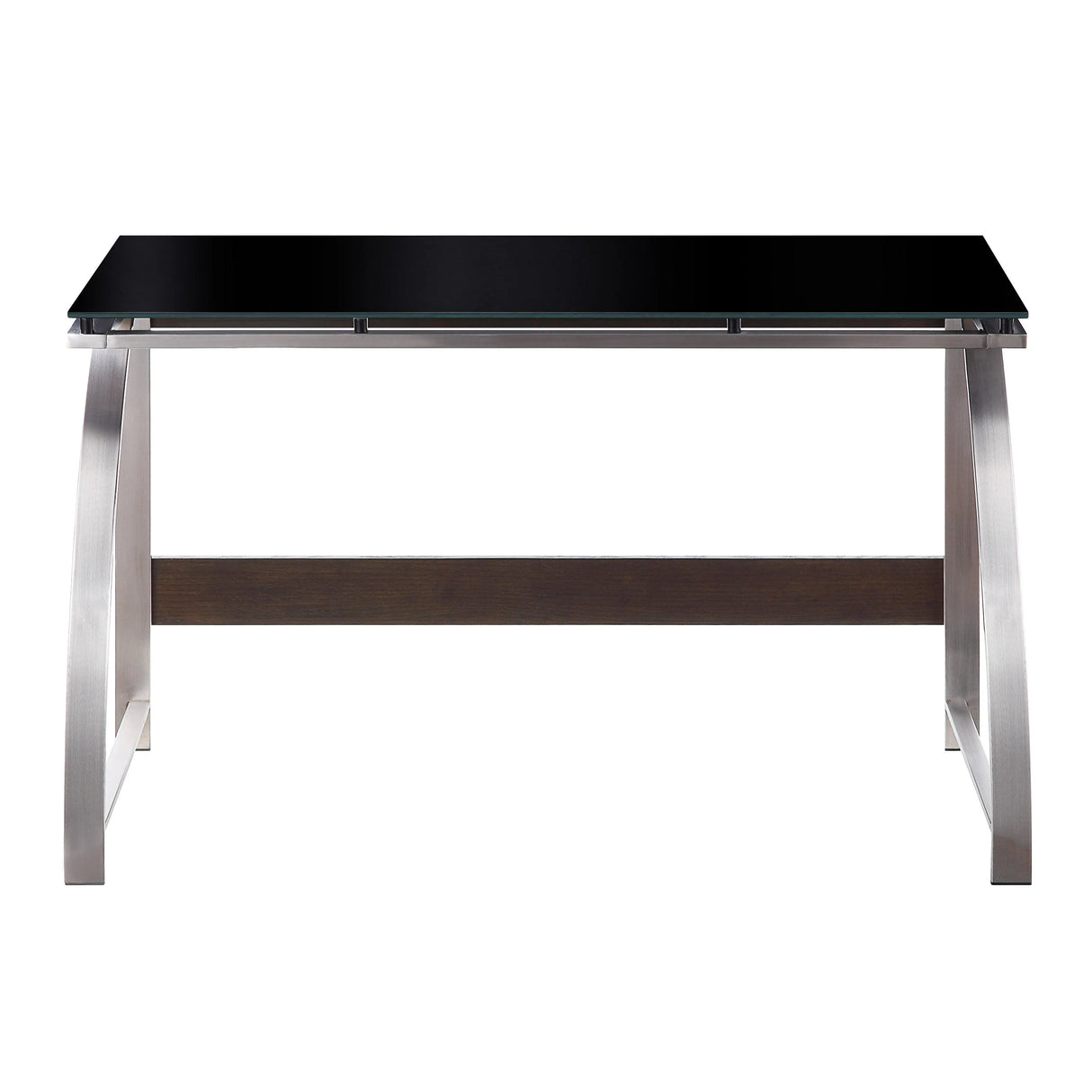 Tioga Espresso/Chrome Writing Desk by Homelegance at Eve Furniture