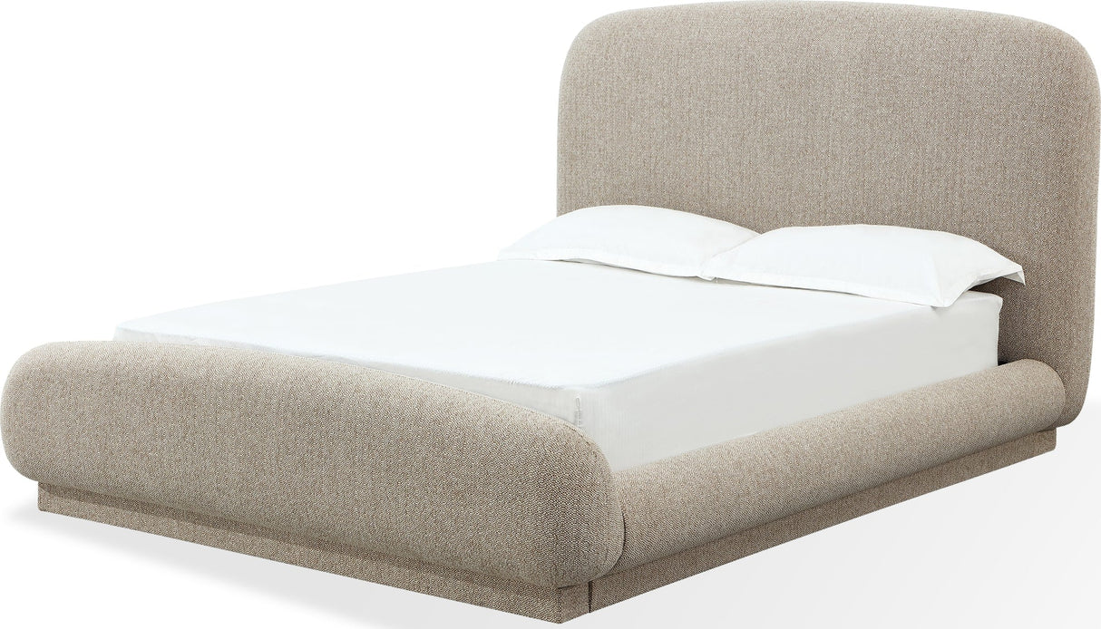 Tirimbina Hyena Queen Chenille Upholstered Platform Bed by Modus Furniture at Eve Furniture