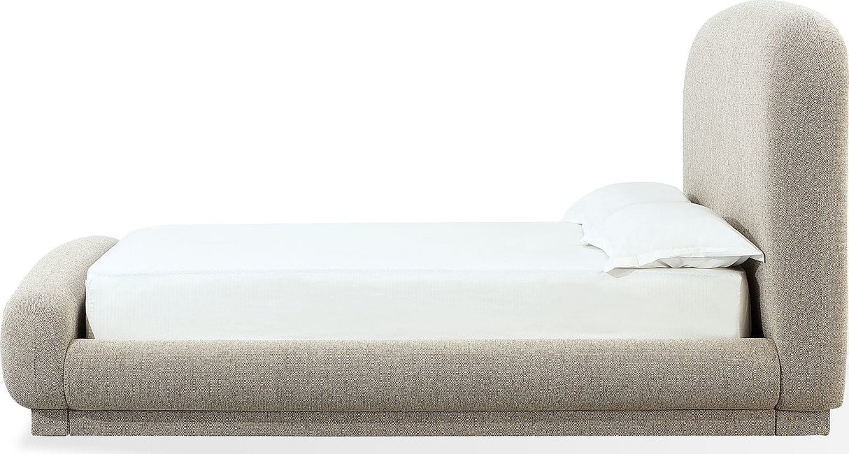 Tirimbina Hyena Queen Chenille Upholstered Platform Bed by Modus Furniture at Eve Furniture