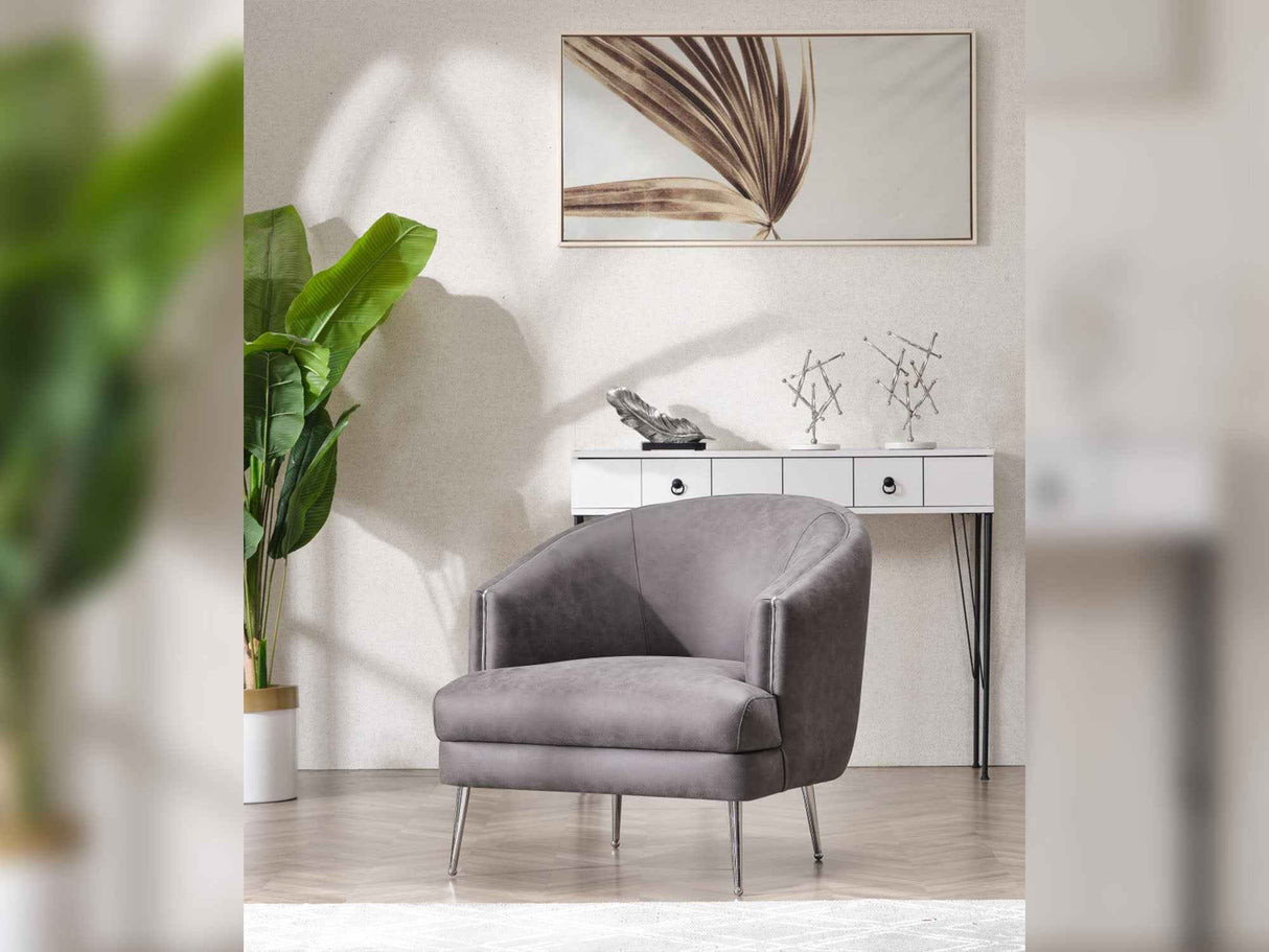 Tivoli Gray Chair by Furnia at Eve Furniture