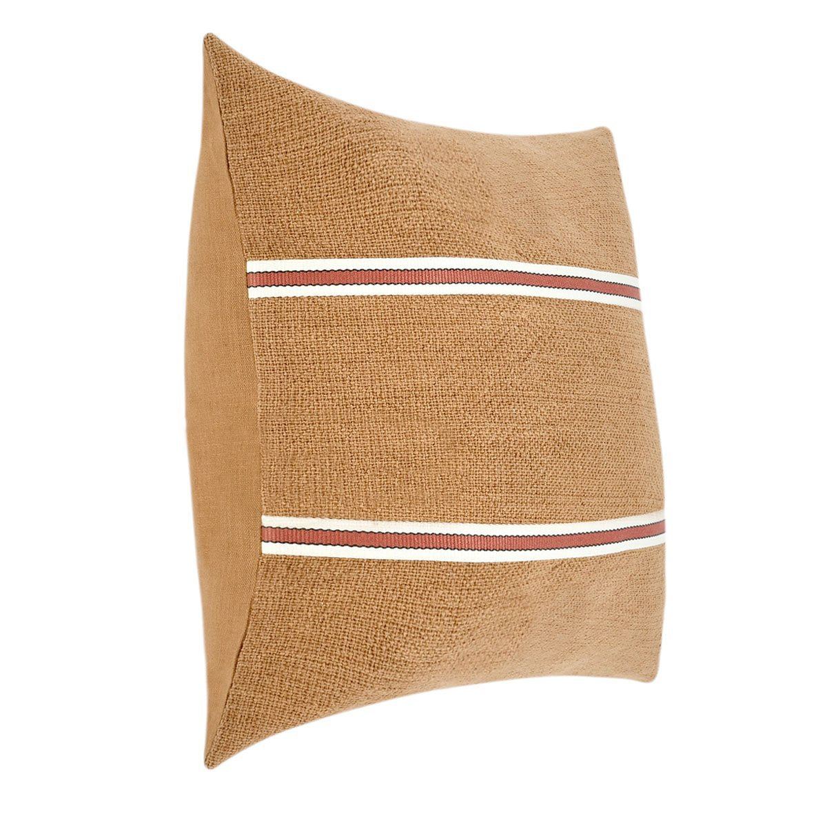 TL Pryce Chestnut Brown/ Terracotta 22x22 Throw Pillow (Set of 2) by Classic Home at Eve Furniture