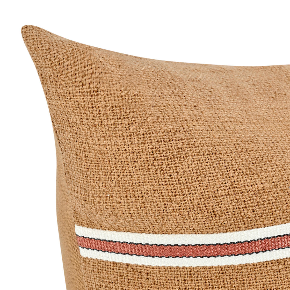 TL Pryce Chestnut Brown/ Terracotta 22x22 Throw Pillow (Set of 2) by Classic Home at Eve Furniture