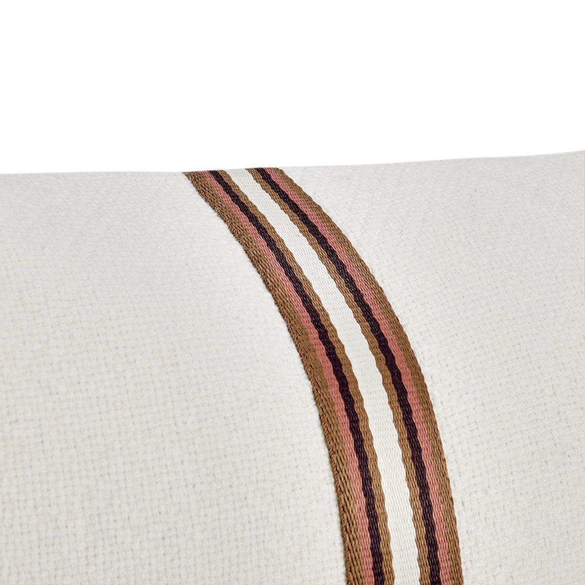 TL Ralph Ivory/Sangria Red Multiple Sizes Throw Pillow (Set of 2) by Classic Home at Eve Furniture