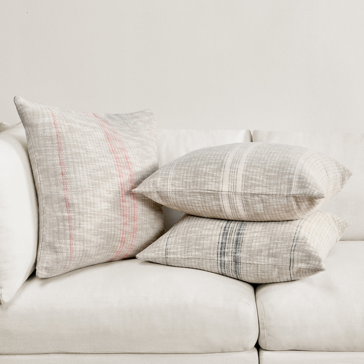 TL Ria Natural/Ivory Multiple Sizes Throw Pillow (Set of 2) by Classic Home at Eve Furniture